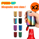 (PUSH-UP) 2x DÉCAPSULEURS Futuristes, Sans Effort, Ouvre-Bouteilles Automatique