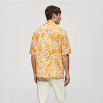 (Chemise MNG) Moderne coton texturée imprimée