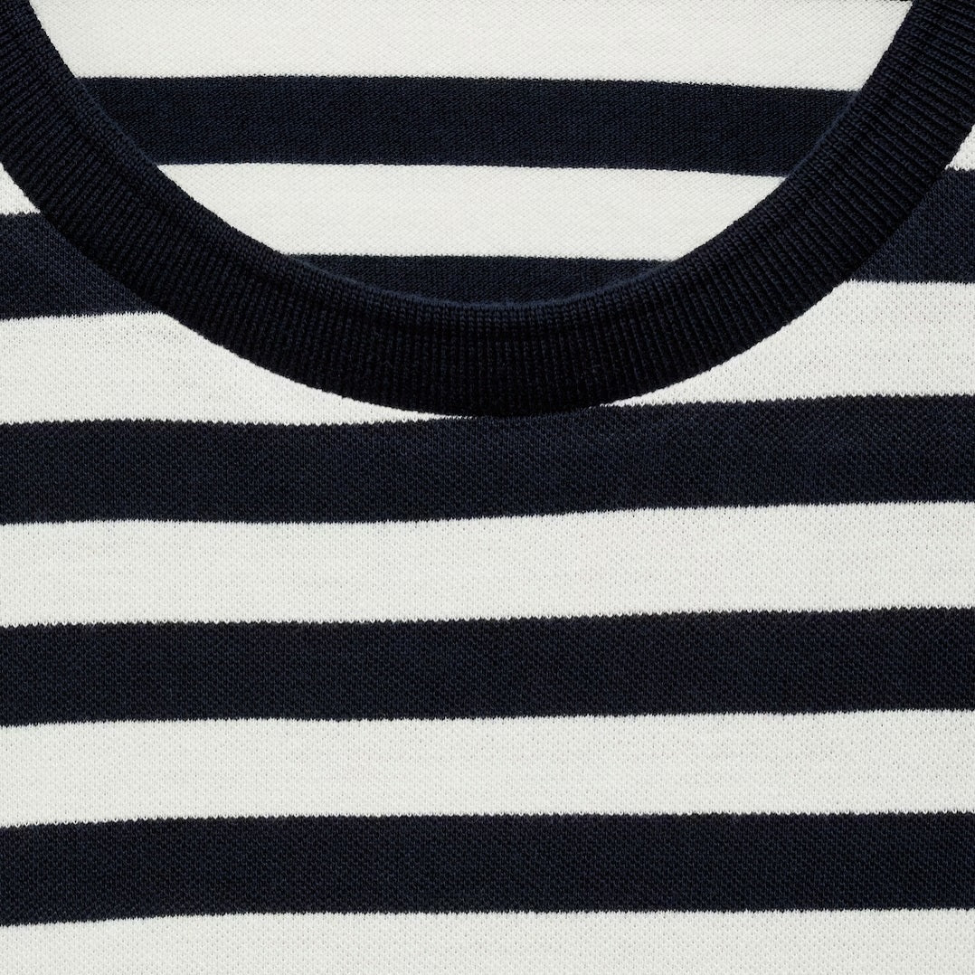 (T-Shirt MNG) regular-fit 100 % coton rayures, En Maille haute qualité