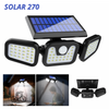 (SOLAR 270) Lampe Solaire à Éclairage LED, 270 degré, Capteur de mouvement, Économique et Moderne