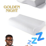 Oreiller Orthopédique Cervicales, Qualité Premium, Mémoire de Forme, Protection Optimale, Coussin GOLDEN NIGHT