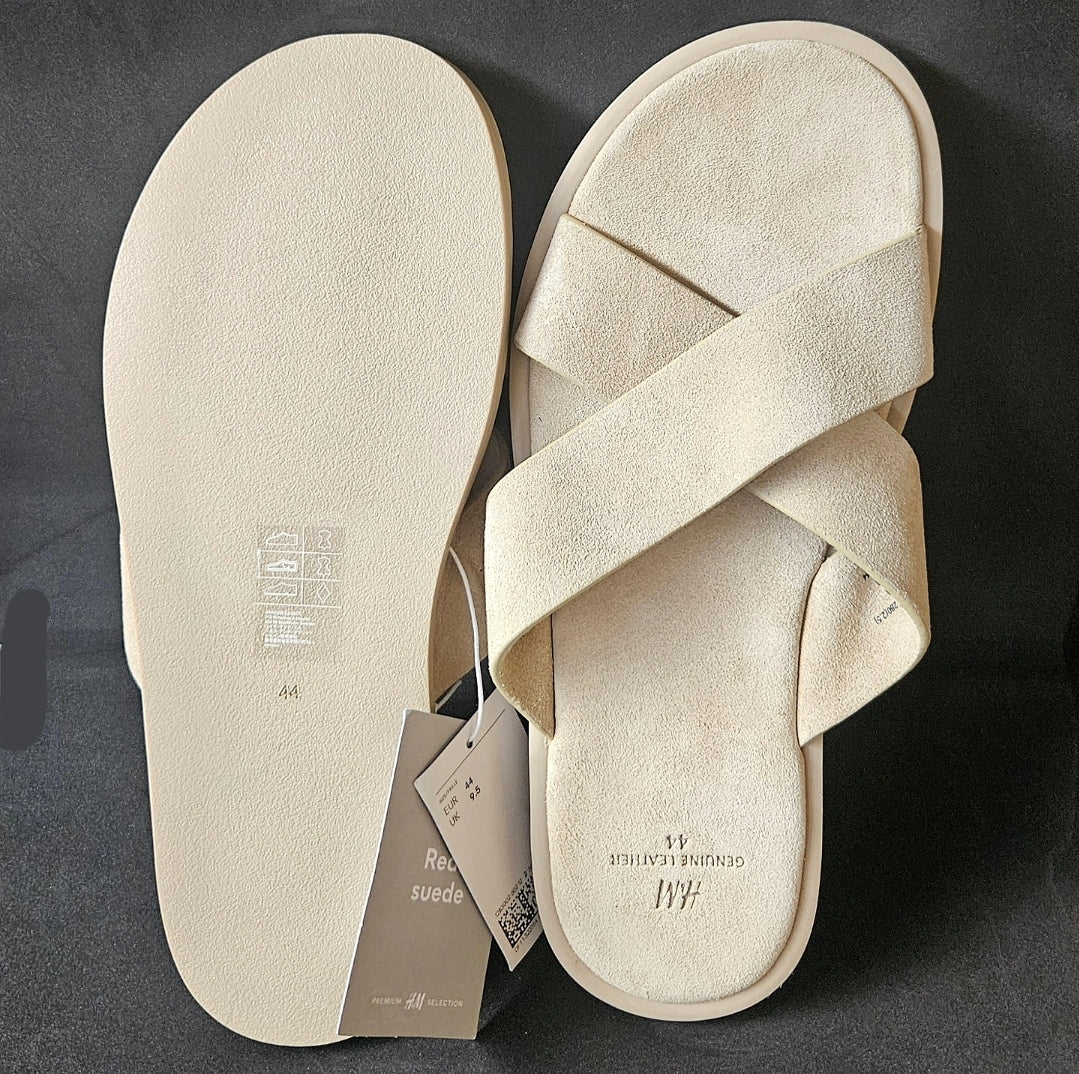 Sandales H&M en cuir(Velour) haute qualité et confortable