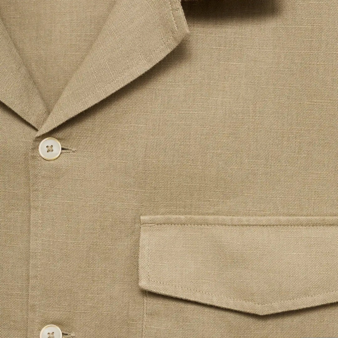 Chemise MNG en lin à coupe régulière