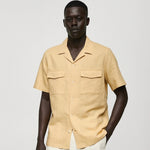 Chemise MNG en lin à coupe régulière