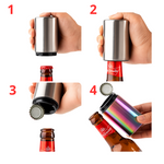 (PUSH-UP) 2x DÉCAPSULEURS Futuristes, Sans Effort, Ouvre-Bouteilles Automatique