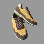(LECOQSPORTIF) Chaussures retro-running en textile et suede Astra
